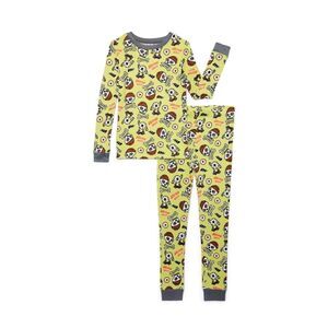 Nwt Wonder Nation Boys Halloween Pirate Skeleton Long Sleeve Pajama Set